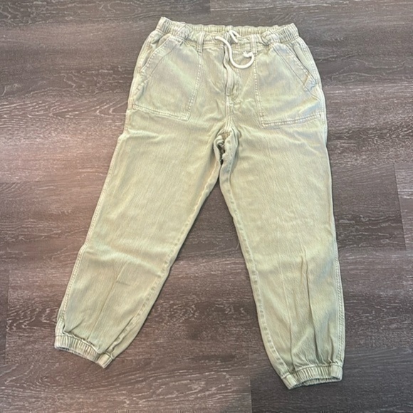 American Eagle green denim joggers - Picture 1 of 5